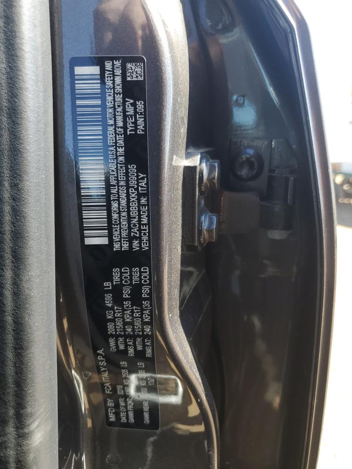 2019 Jeep Renegade Latitude VIN: ZACNJBBBXKPJ99095 Lot: 71840335