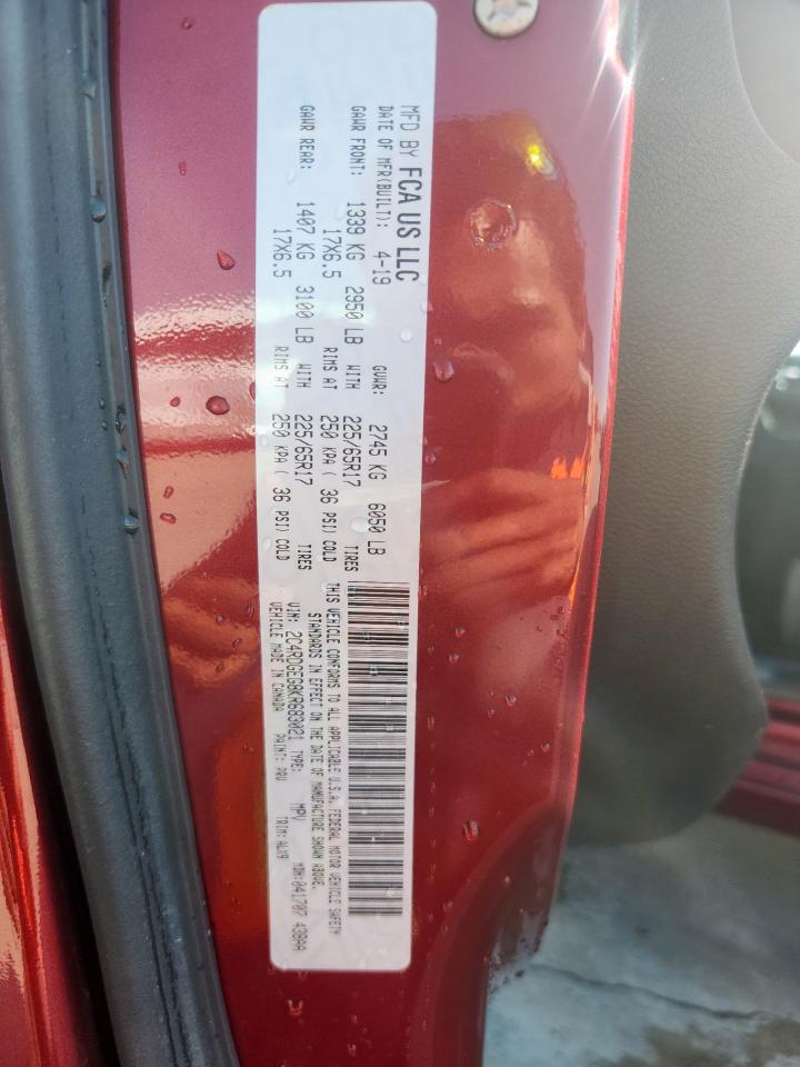 2019 Dodge Grand Caravan Gt VIN: 2C4RDGEG8KR683021 Lot: 83984035