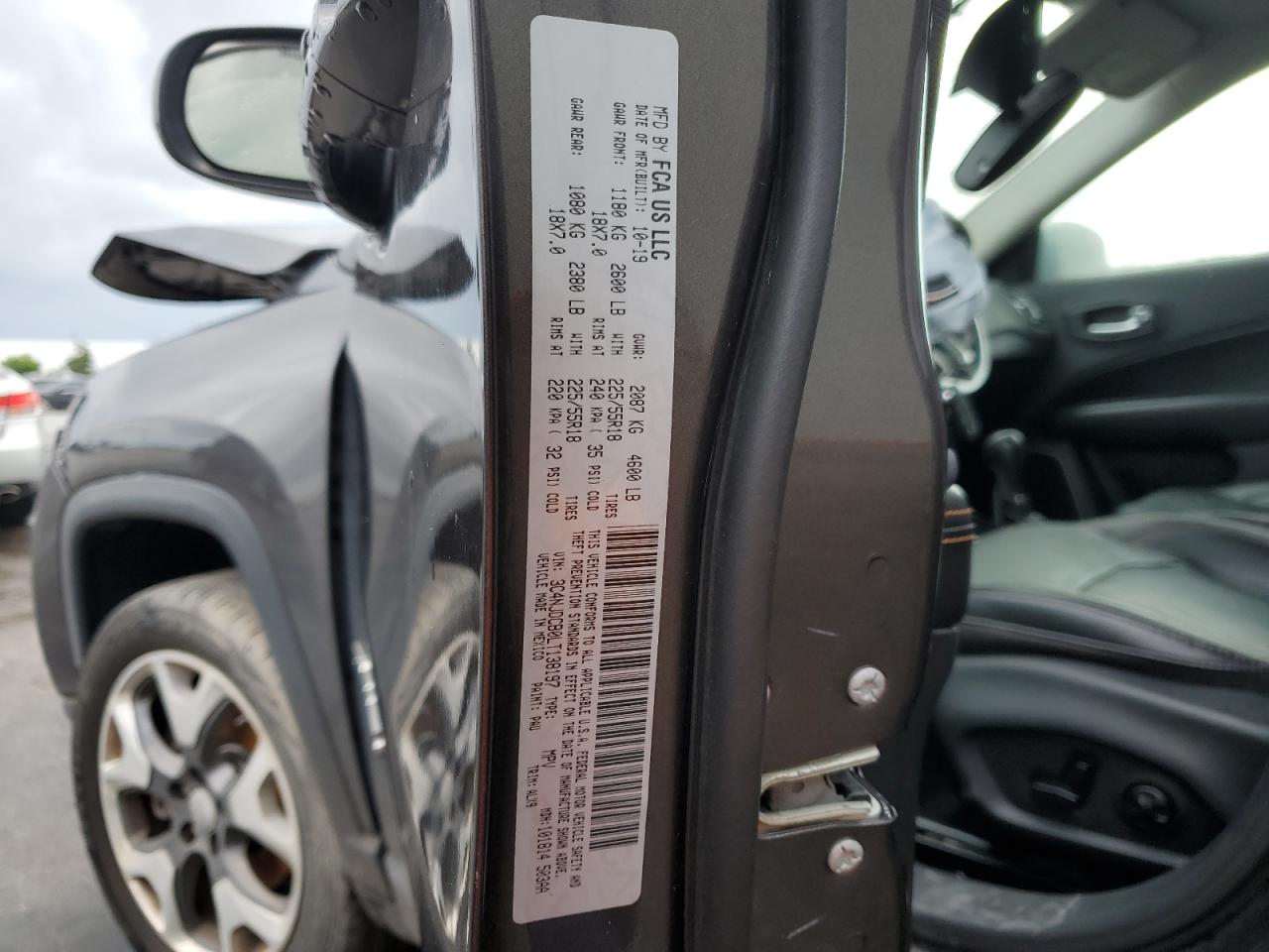 2020 Jeep Compass Limited VIN: 3C4NJDCB0LT138197 Lot: 80624175