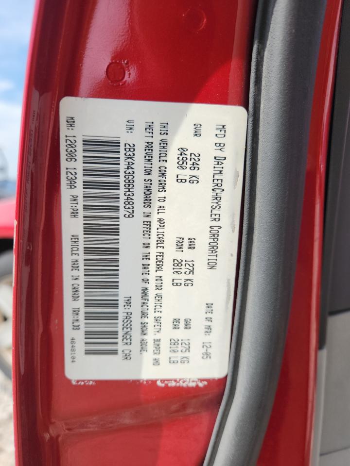 2006 Dodge Charger Se VIN: 2B3KA43G86H348379 Lot: 80339135