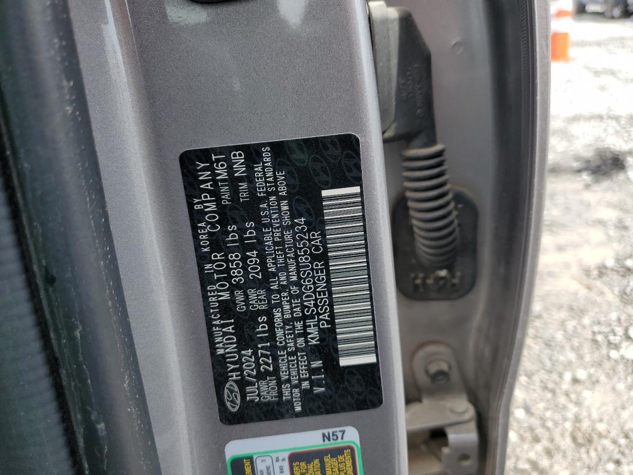 2025 Hyundai Elantra Sel VIN: KMHLS4DG6SU855234 Lot: 81241145