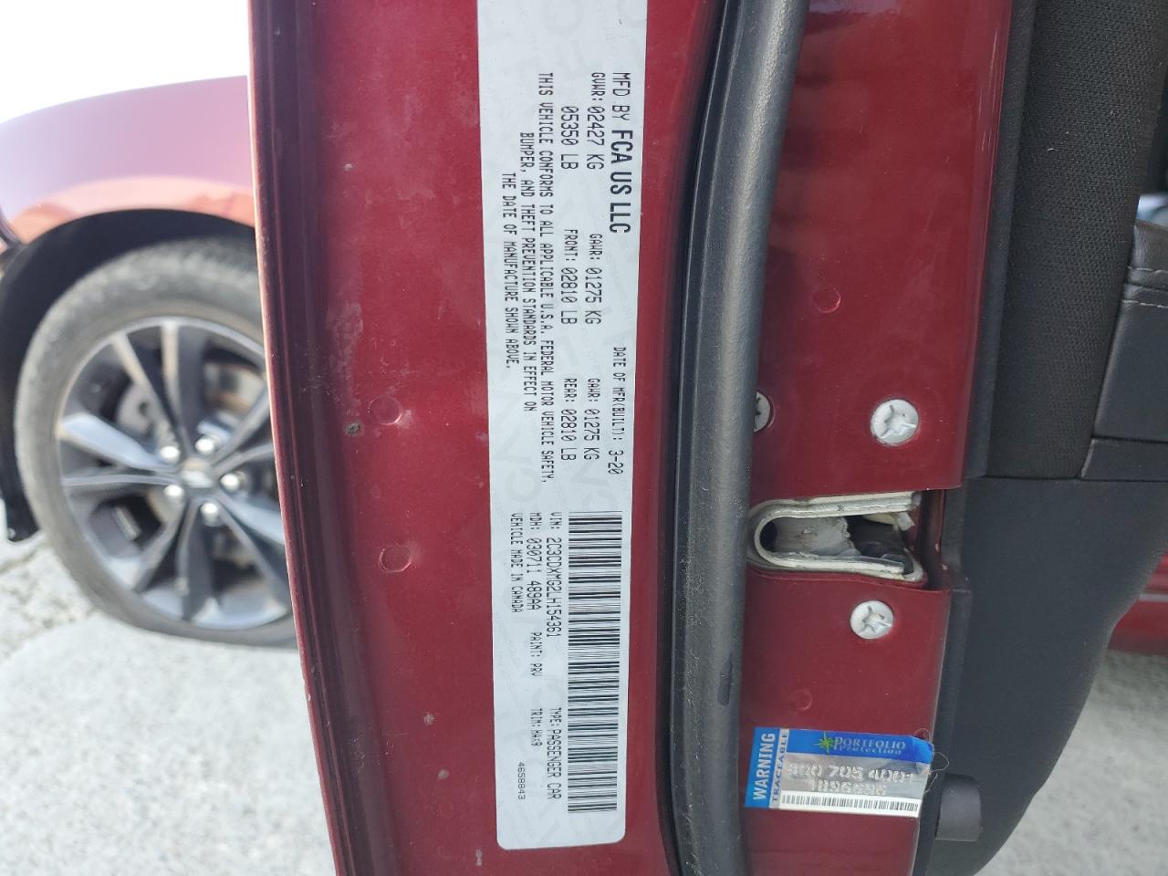 2020 Dodge Charger Gt VIN: 2C3CDXMG2LH154361 Lot: 80520075