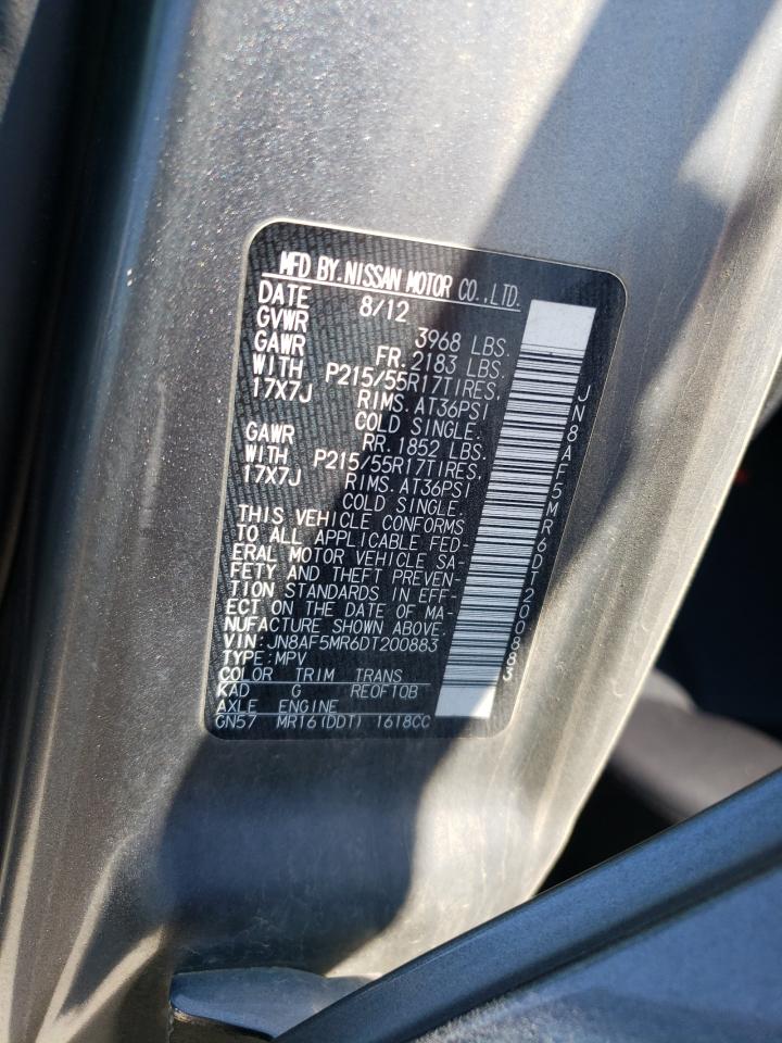 2013 Nissan Juke S VIN: JN8AF5MR6DT200883 Lot: 81364975