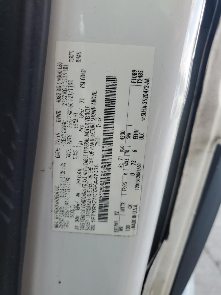 2016 Ford Transit T-250 VIN: 1FTYR1ZM2GKA47436 Lot: 71720975