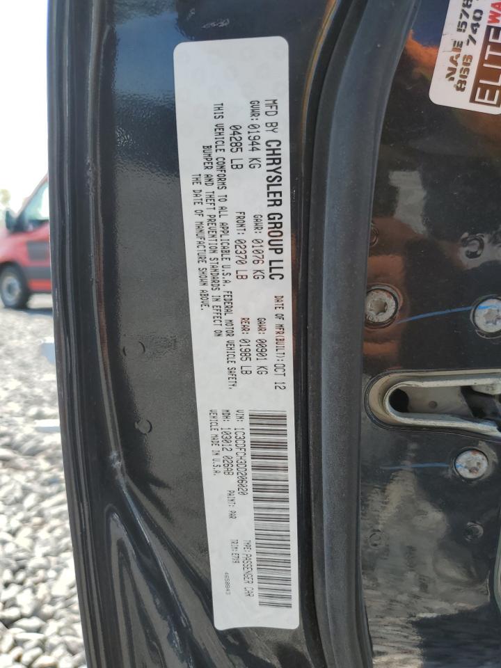 2013 Dodge Dart Limited VIN: 1C3CDFCH3DD206020 Lot: 80161225