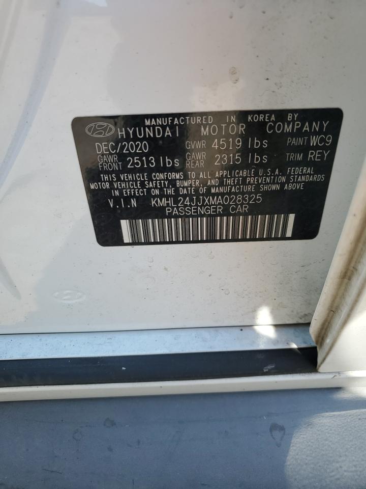 2021 Hyundai Sonata Hybrid VIN: KMHL24JJXMA028325 Lot: 80663555