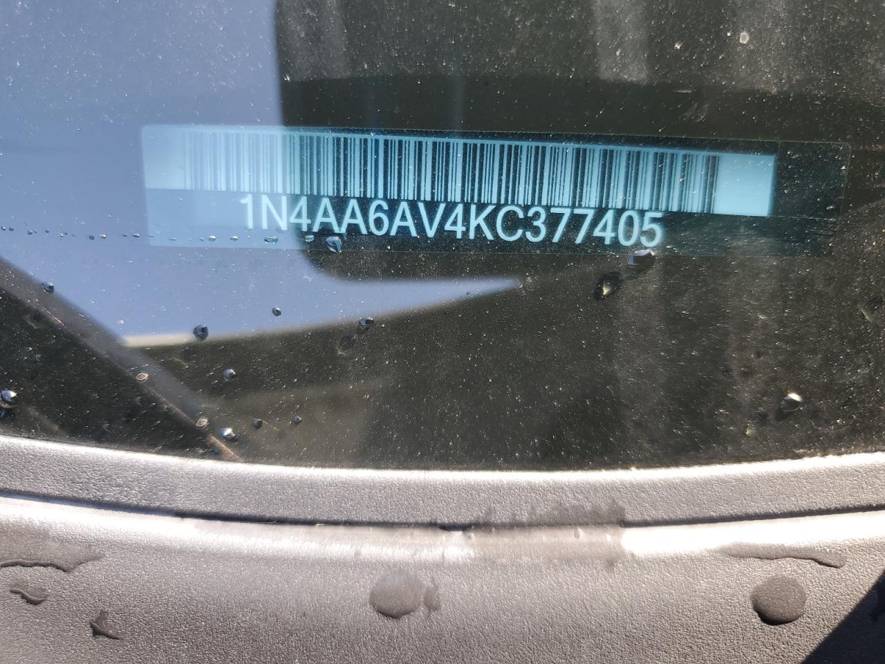 2019 Nissan Maxima S VIN: 1N4AA6AV4KC377405 Lot: 80713175
