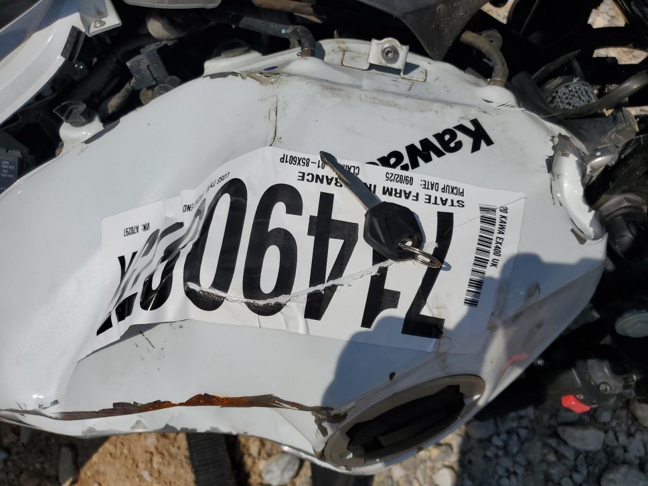 2020 Kawasaki Ex400 VIN: JKAEXKG14LDA70297 Lot: 71490875