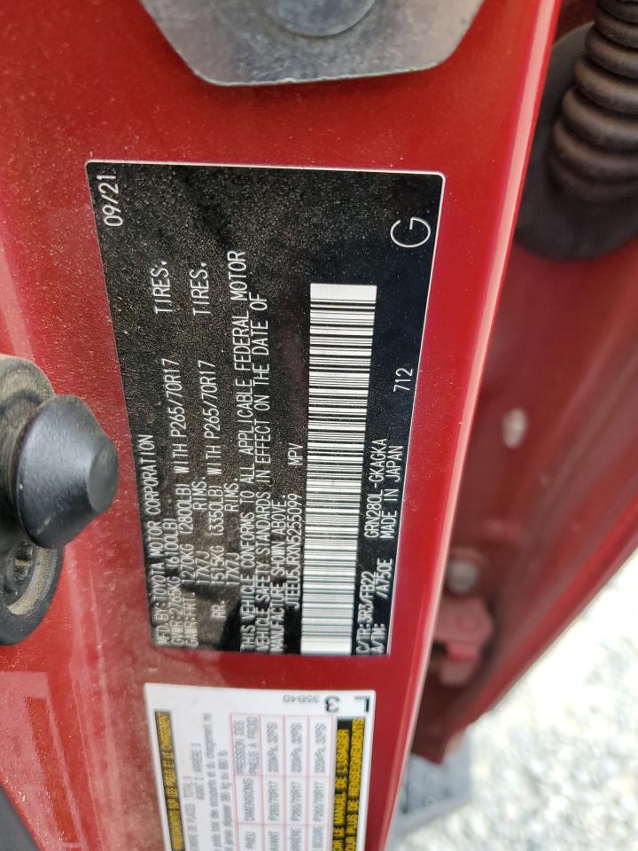 2018 Toyota 4Runner Sr5 VIN: JTEEU5JRXN5255099 Lot: 81785445