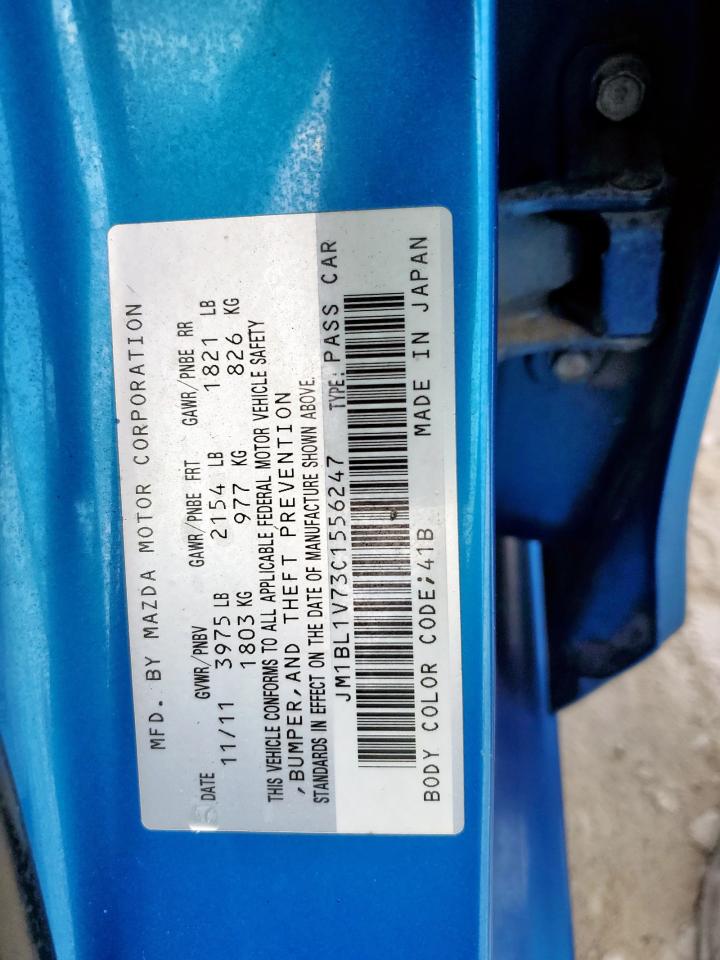 2012 Mazda 3 I VIN: JM1BL1V73C1556247 Lot: 81253455