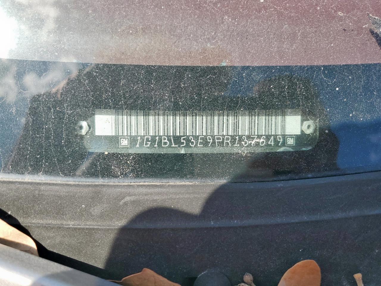 1993 Chevrolet Caprice Classic VIN: 1G1BL53E9PR137649 Lot: 84284925