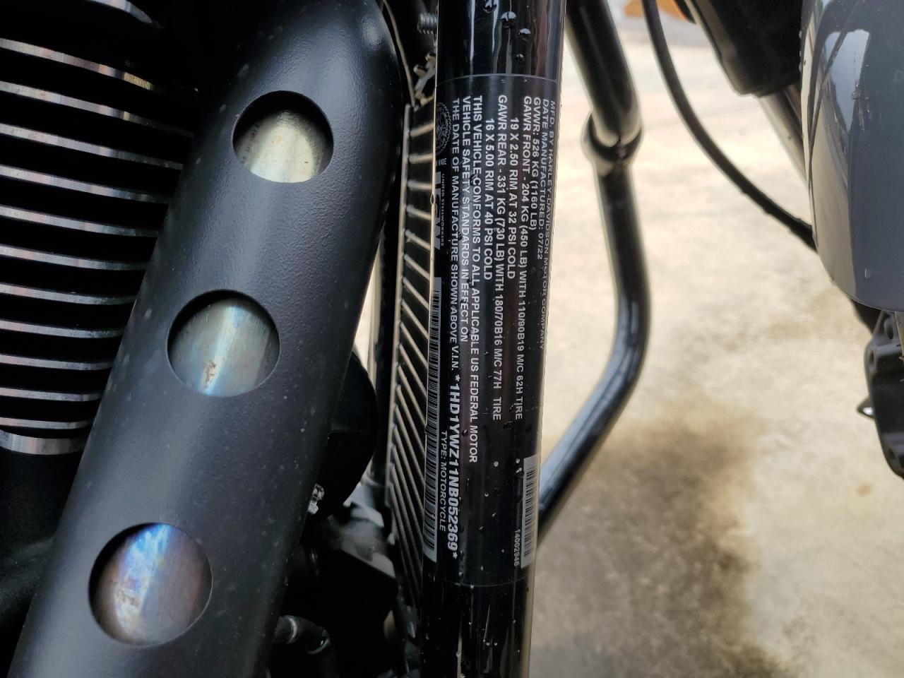 2022 Harley-Davidson Fxlrs VIN: 1HD1YWZ11NB052369 Lot: 81861835