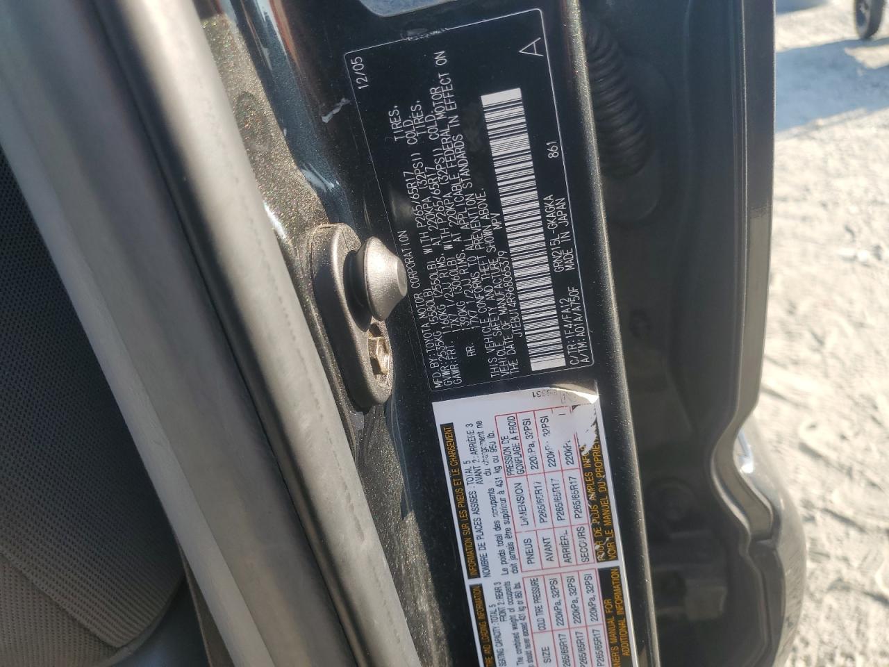 2006 Toyota 4Runner Sr5 VIN: JTEBU14R968065379 Lot: 81634775