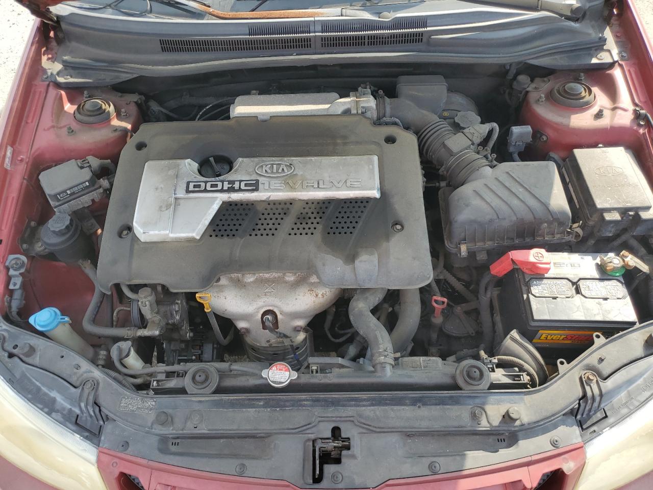 2004 Kia Spectra Lx VIN: KNAFE121345020448 Lot: 80732035