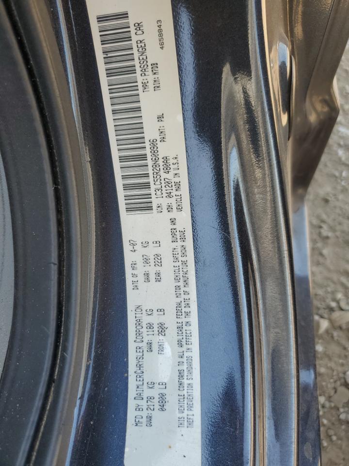 2008 Chrysler Sebring Touring VIN: 1C3LC55R28N608906 Lot: 80638135