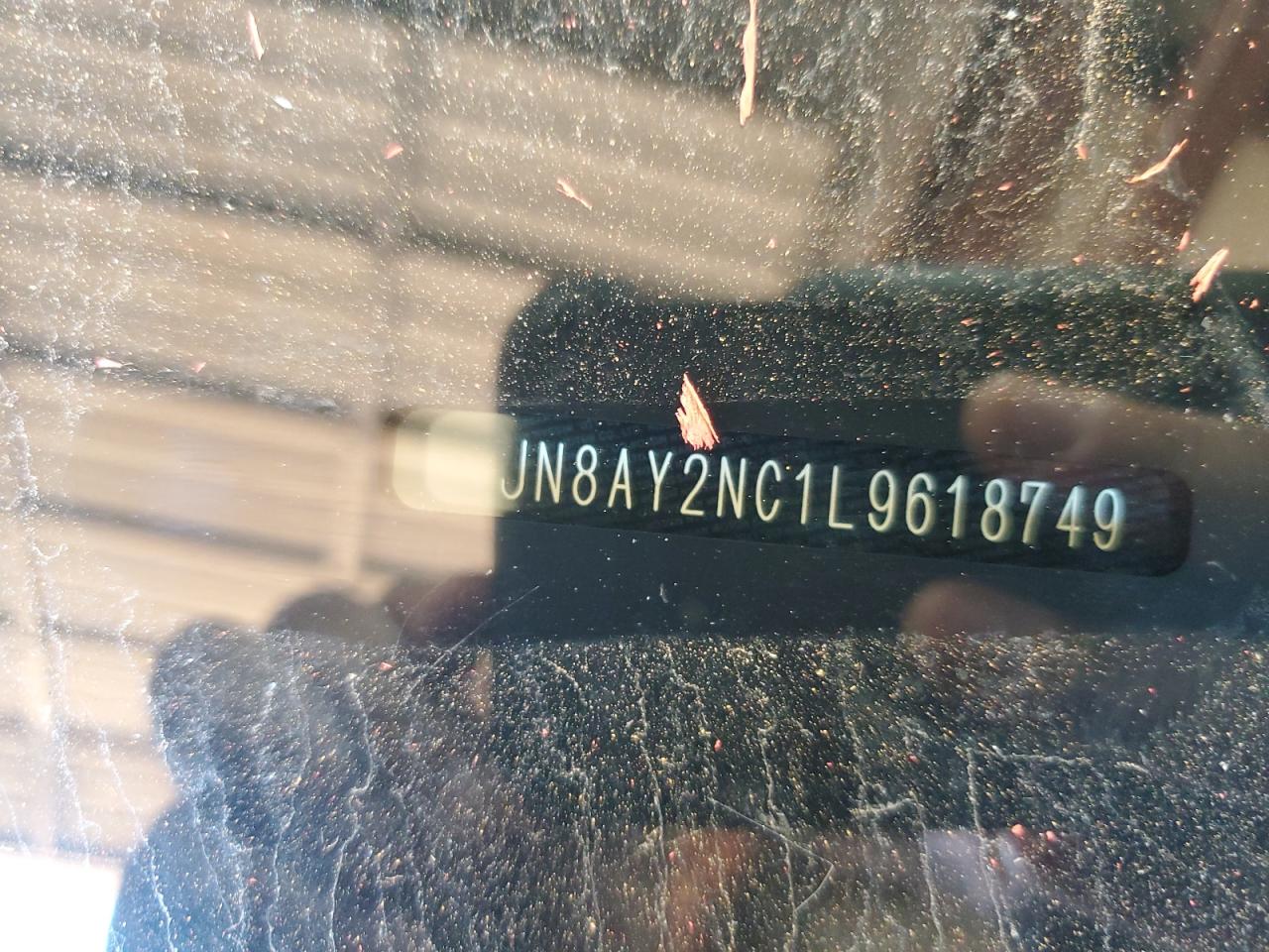 2020 Nissan Armada Sv VIN: JN8AY2NC1L9618749 Lot: 83860405