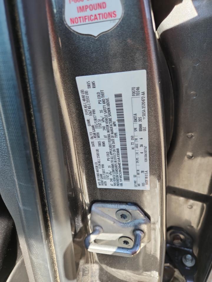 2014 Ford Escape Se VIN: 1FMCU9G94EUA15588 Lot: 83958645