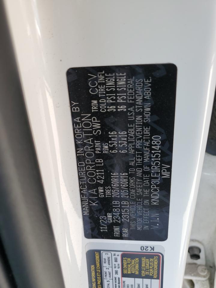 2024 Kia Niro Lx VIN: KNDCP3LE1R5151480 Lot: 72101045