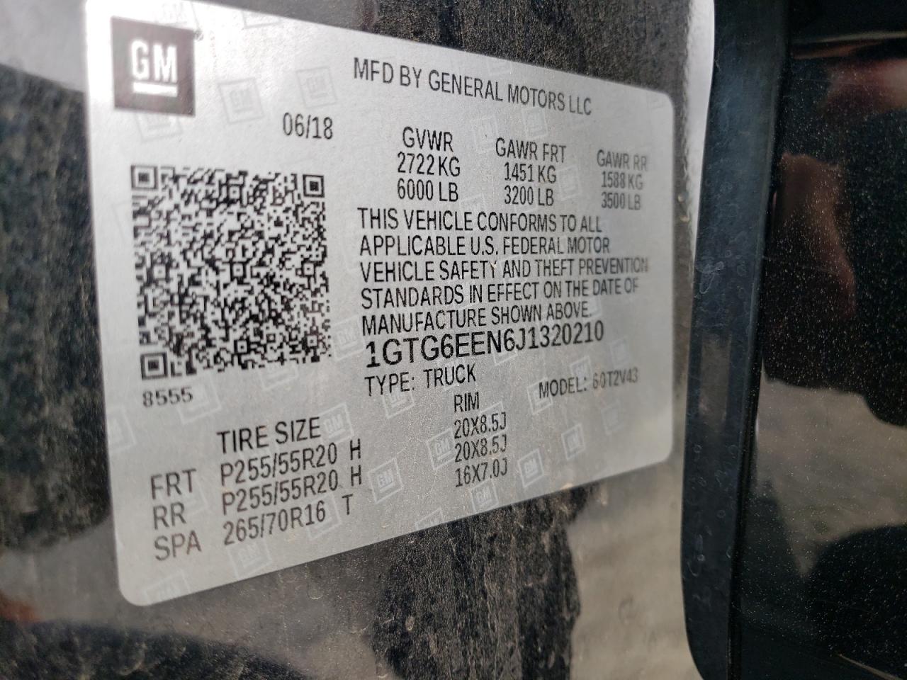 2018 GMC Canyon Denali VIN: 1GTG6EEN6J1320210 Lot: 84246315