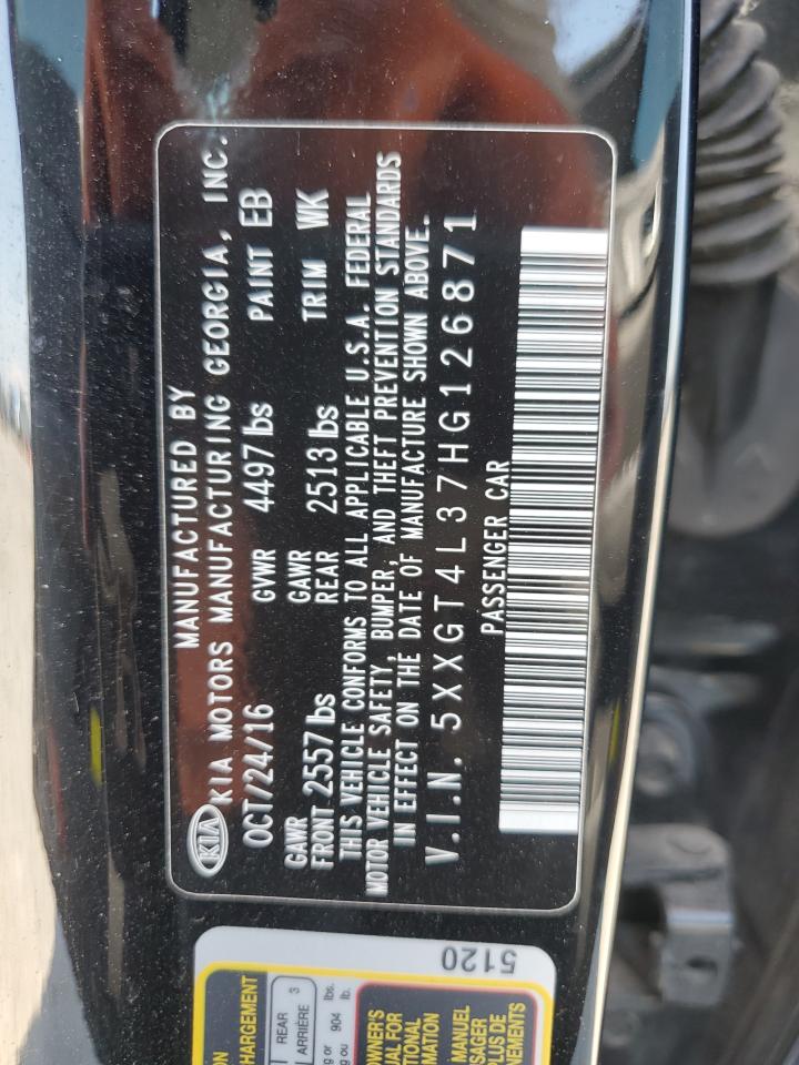 2017 Kia Optima Lx VIN: 5XXGT4L37HG126871 Lot: 81320585