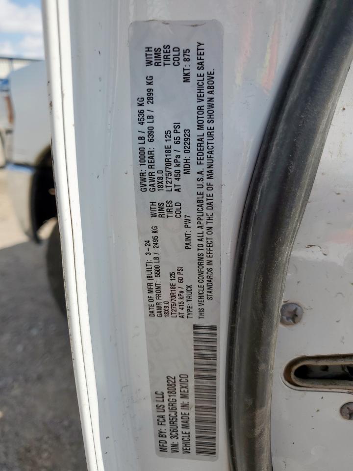 2024 Ram 2500 Tradesman VIN: 3C6UR5CJ6RG180822 Lot: 83831665