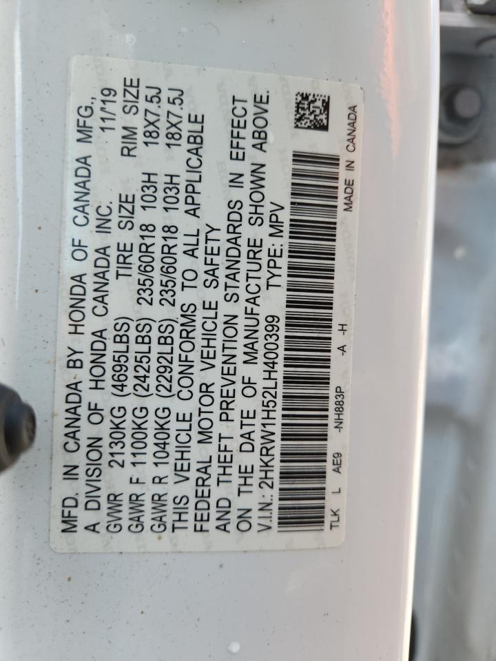 2020 Honda Cr-V Ex VIN: 2HKRW1H52LH400399 Lot: 71477265