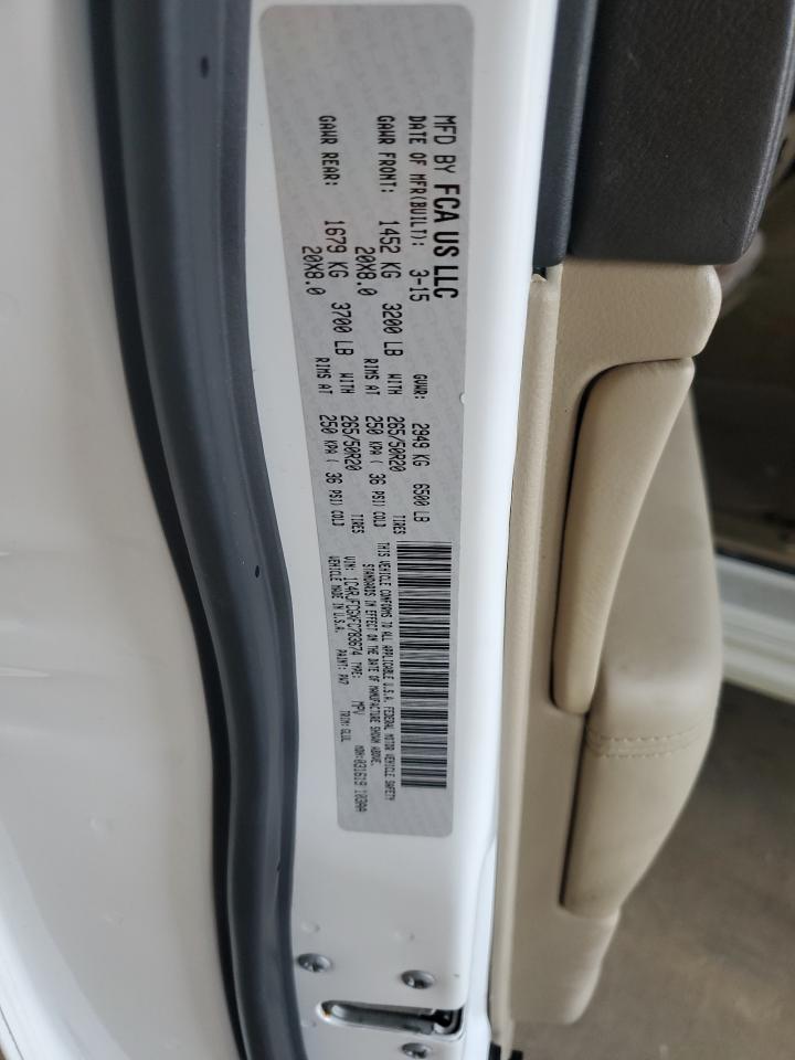 2015 Jeep Grand Cherokee Overland VIN: 1C4RJFCGXFC783674 Lot: 80116275