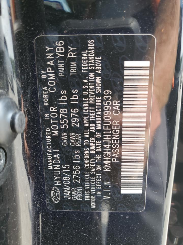 2015 Hyundai Equus Signature VIN: KMHGH4JH1FU099539 Lot: 71973555