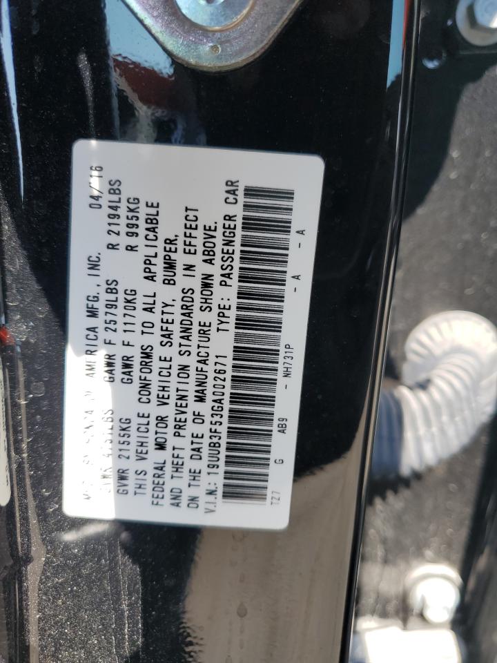 2016 Acura Tlx Tech VIN: 19UUB3F53GA002671 Lot: 80605715