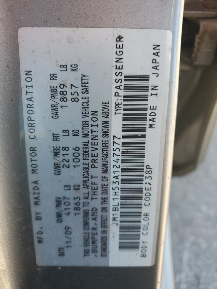 2010 Mazda 3 S VIN: JM1BL1H53A1247577 Lot: 81137375