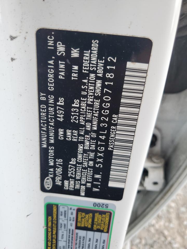 2016 Kia Optima Lx VIN: 5XXGT4L32GG071812 Lot: 81118825