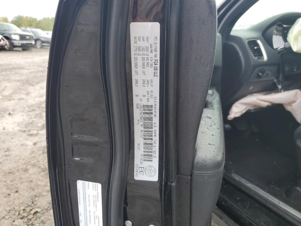 2019 Dodge Durango R/T VIN: 1C4SDJCT9KC756078 Lot: 81808715