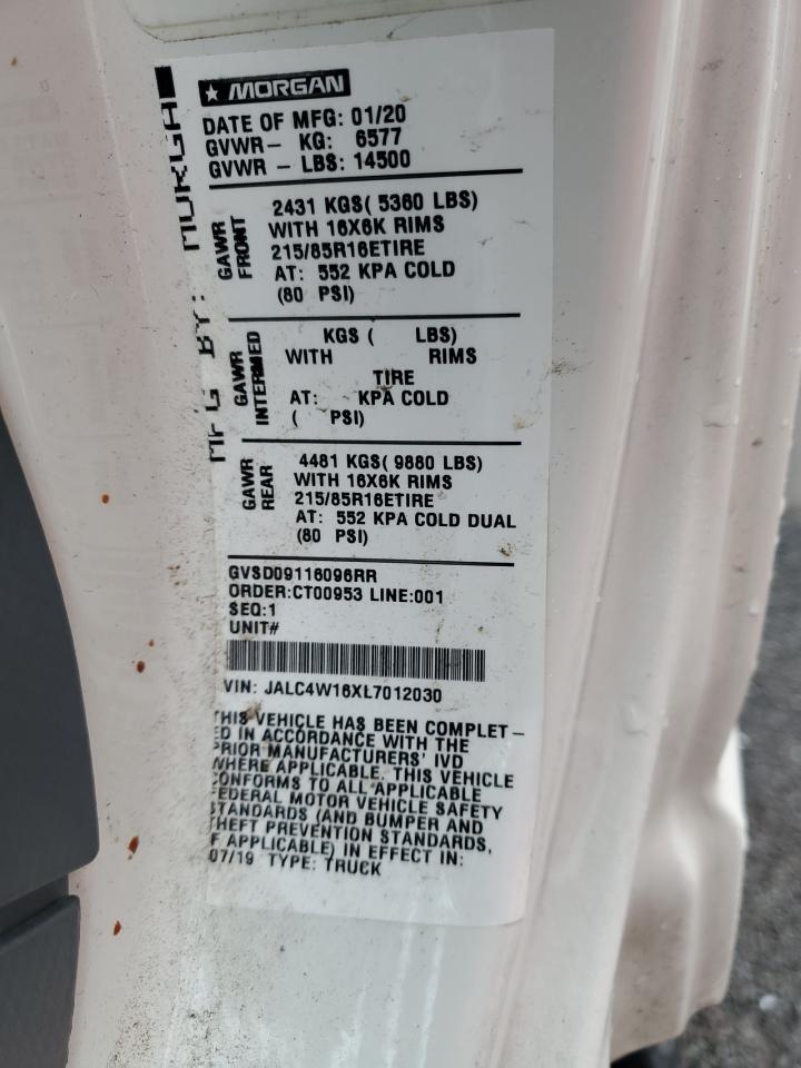 2020 Isuzu Npr Hd VIN: JALC4W16XL7012030 Lot: 83873255