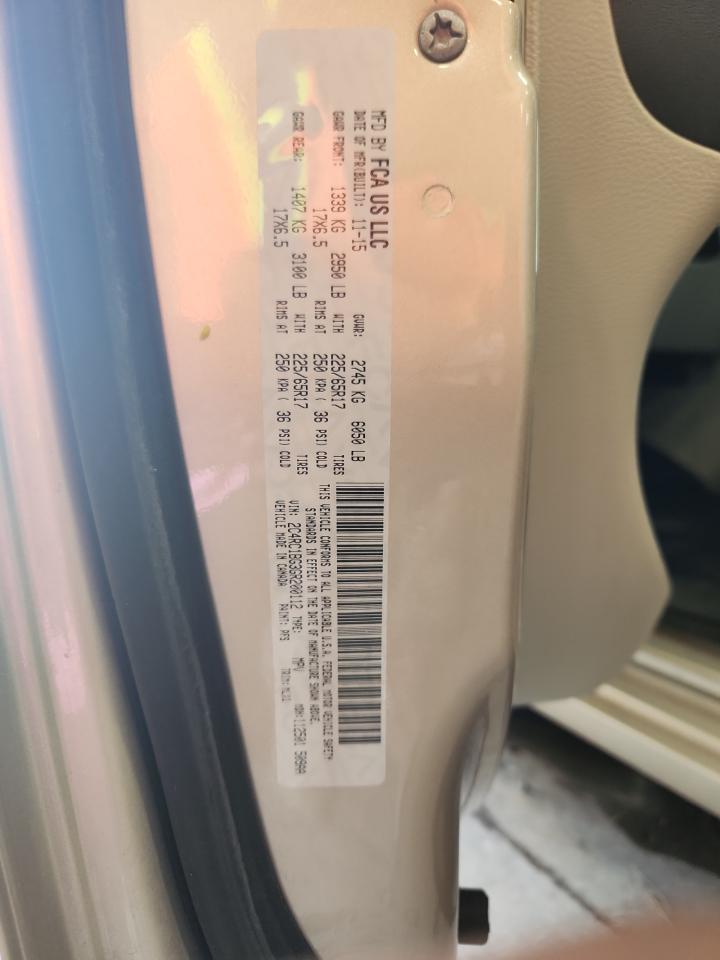 2016 Chrysler Town & Country Touring VIN: 2C4RC1BG3GR200112 Lot: 80831095