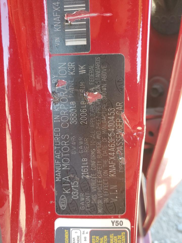 2015 Kia Forte Lx VIN: KNAFX4A63F5430453 Lot: 84010875