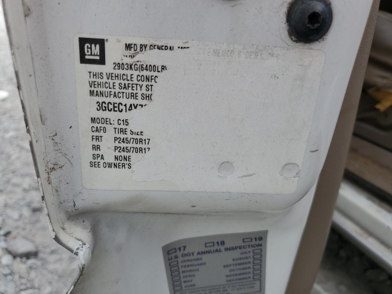 2006 Chevrolet Silverado C1500 VIN: 3GCEC14X76G248325 Lot: 81843415