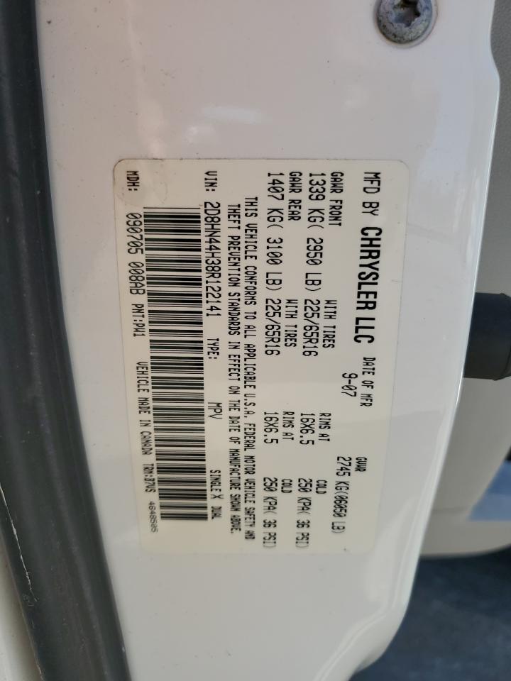 2008 Dodge Grand Caravan Se VIN: 2D8HN44H38R122141 Lot: 70930625