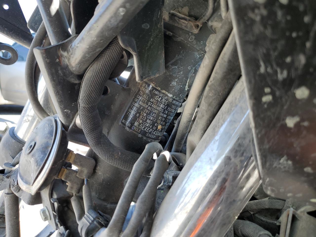 2025 Kawasaki Ex650 P VIN: ML5EXEP14SDAG5208 Lot: 81138925