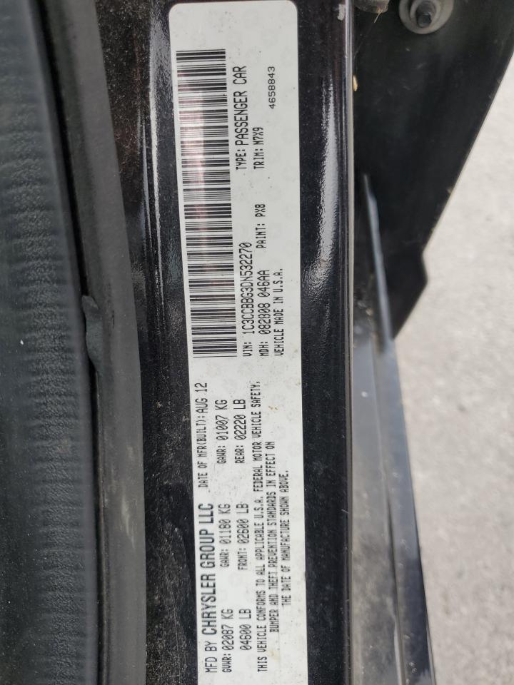 2013 Chrysler 200 Touring VIN: 1C3CCBBG3DN532270 Lot: 70356715