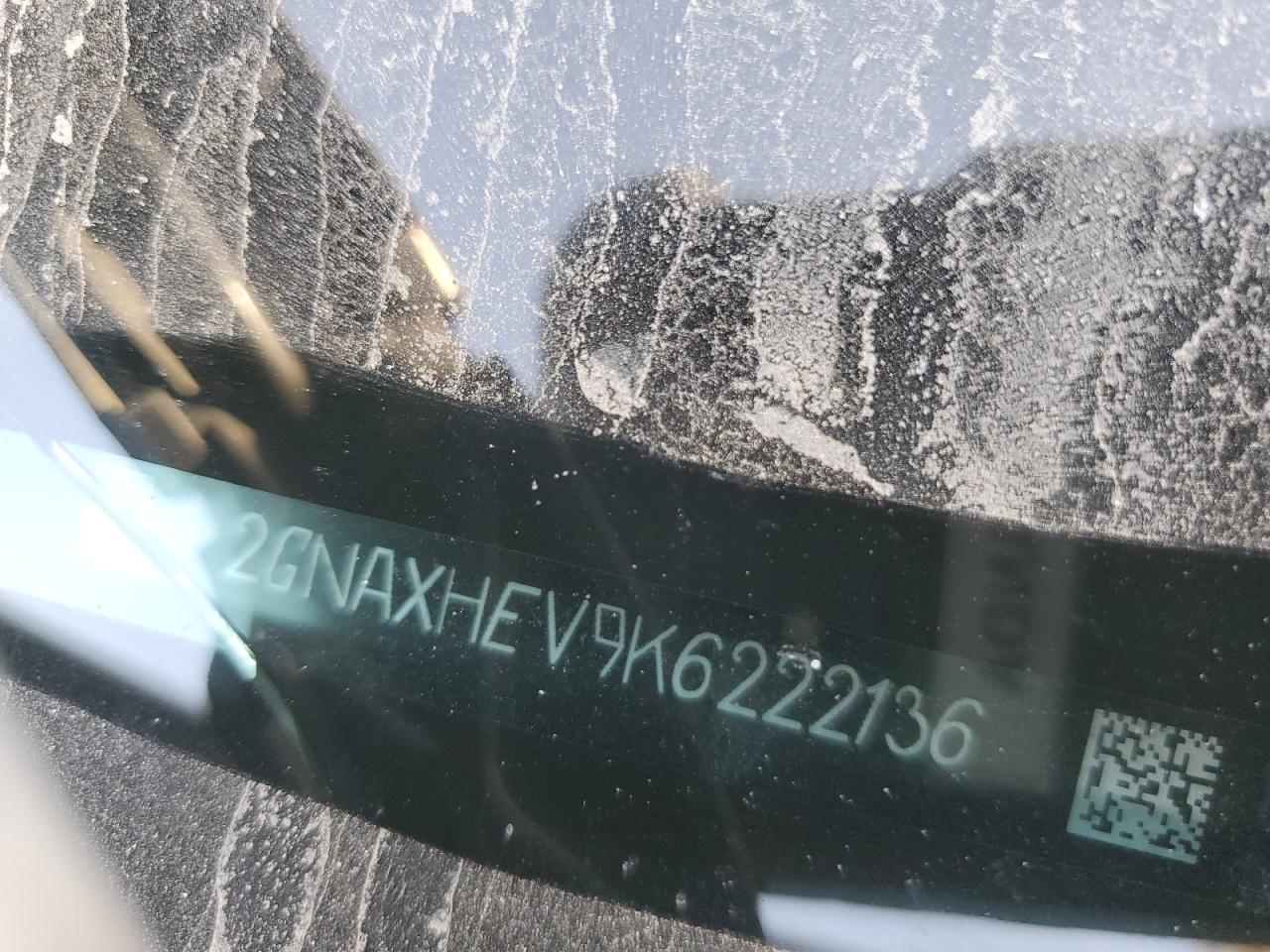 2019 Chevrolet Equinox Ls VIN: 2GNAXHEV9K6222136 Lot: 69310965