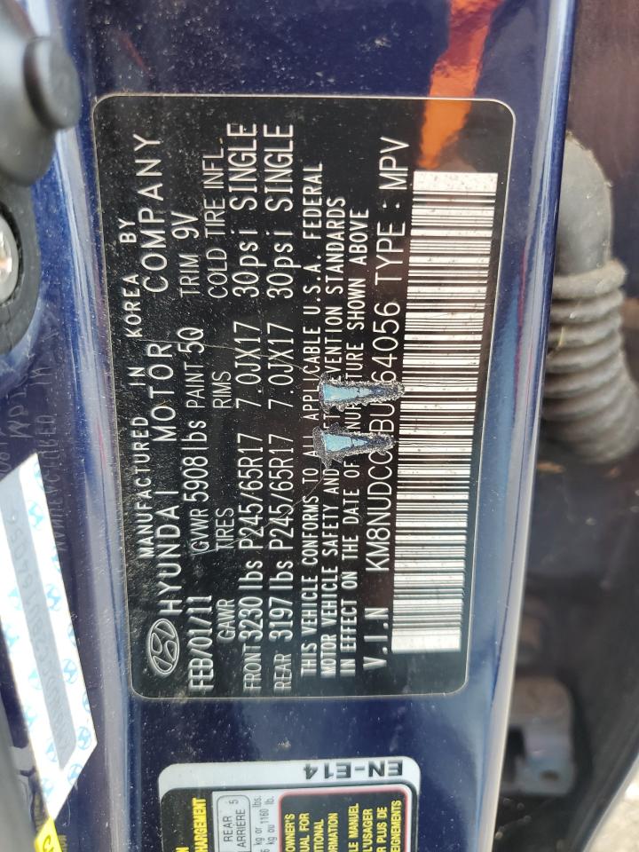 2011 Hyundai Veracruz Gls VIN: KM8NUDCC2BU164056 Lot: 81550655