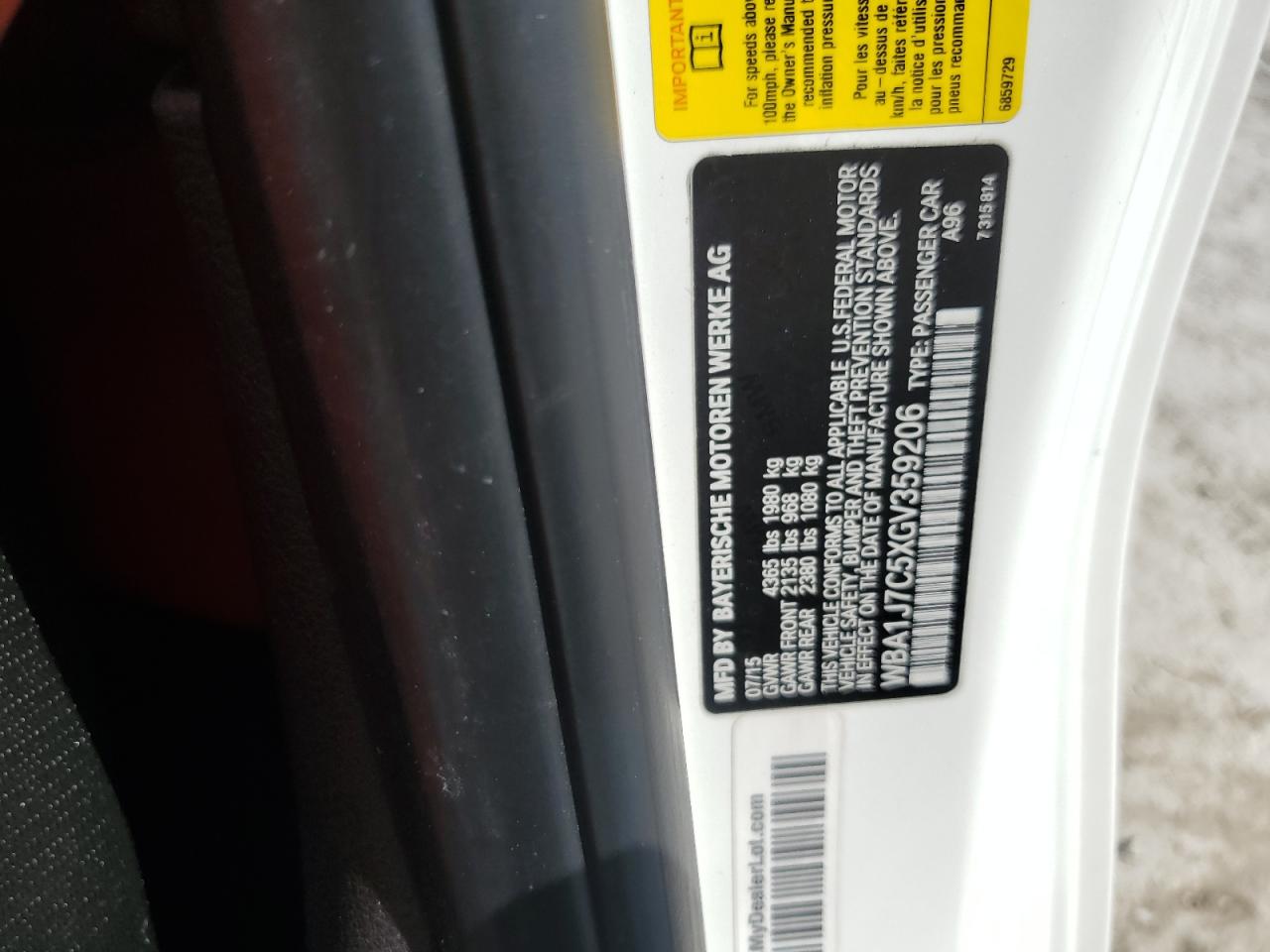 2016 BMW M235I VIN: WBA1J7C5XGV359206 Lot: 82166715