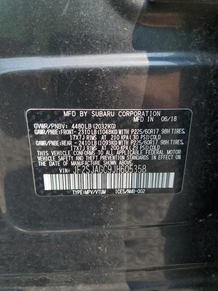 2018 Subaru Forester 2.5I Premium VIN: JF2SJAGC9JH605358 Lot: 71279215
