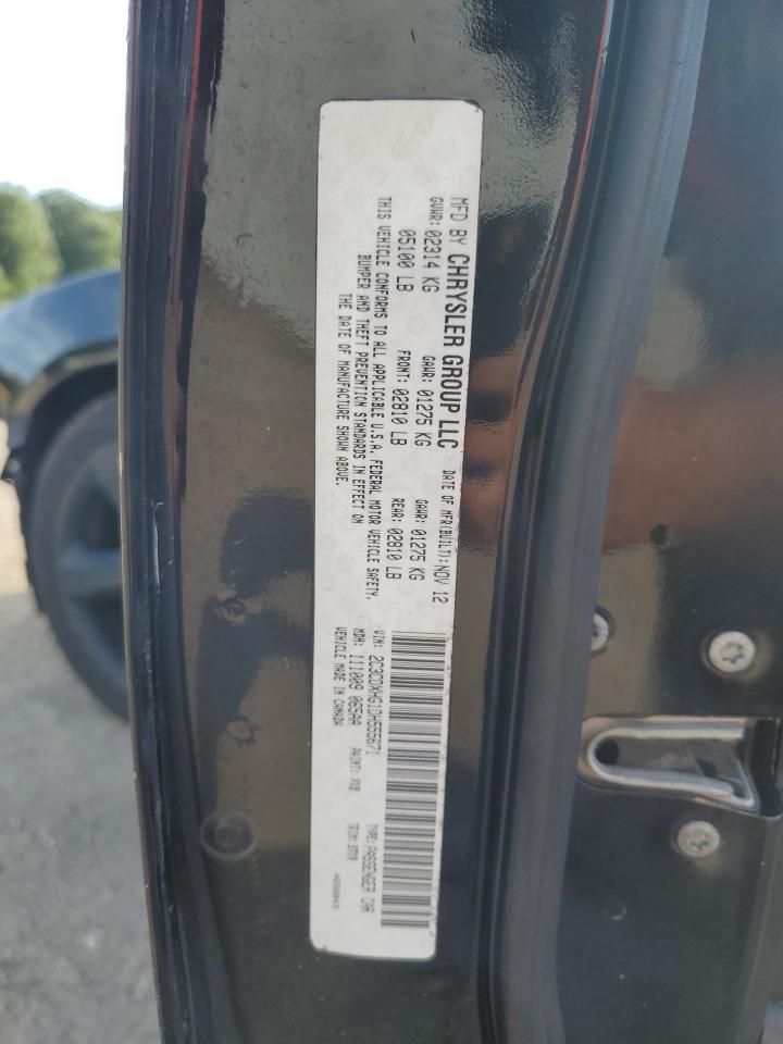 2013 Dodge Charger Sxt VIN: 2C3CDXHG1DH555671 Lot: 70456375