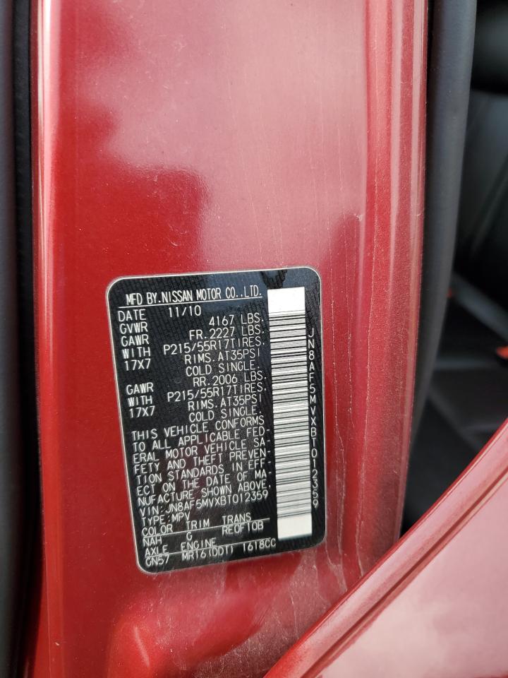 2011 Nissan Juke S VIN: JN8AF5MVXBT012359 Lot: 82088065