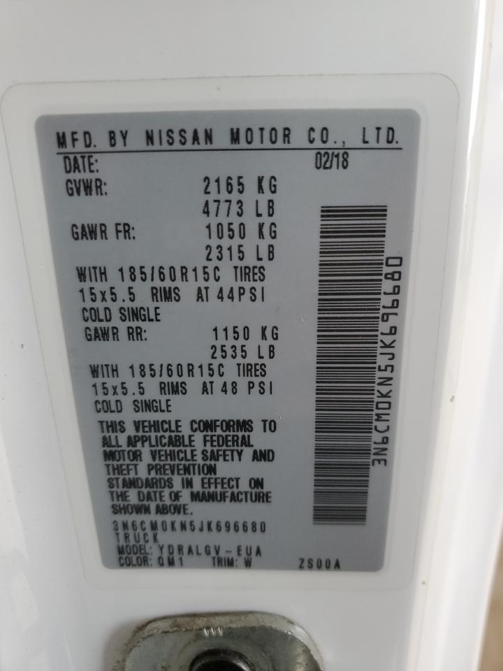 2018 Nissan Nv200 2.5S VIN: 3N6CM0KN5JK696680 Lot: 80490075