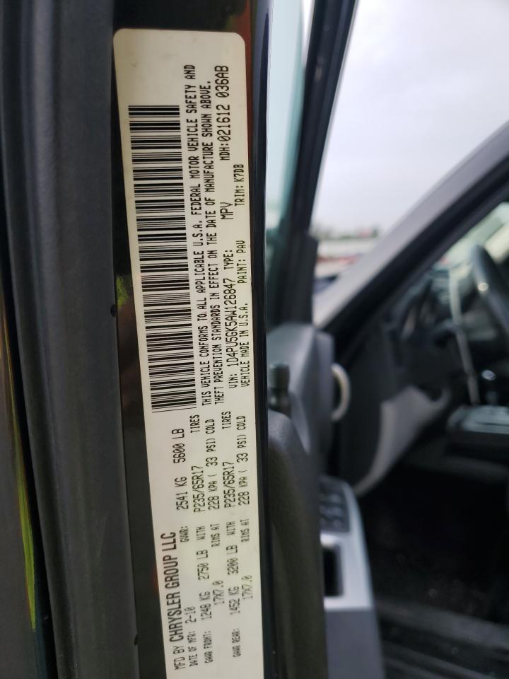 2010 Dodge Nitro Sxt VIN: 1D4PU5GK5AW126847 Lot: 81720945