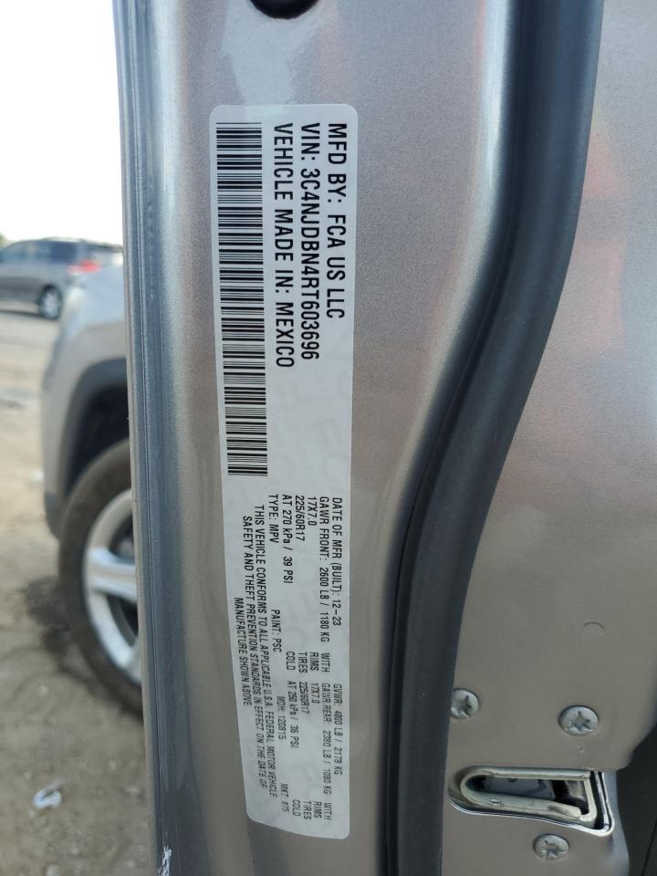 2024 Jeep Compass Latitude VIN: 3C4NJDBN4RT603696 Lot: 81905535