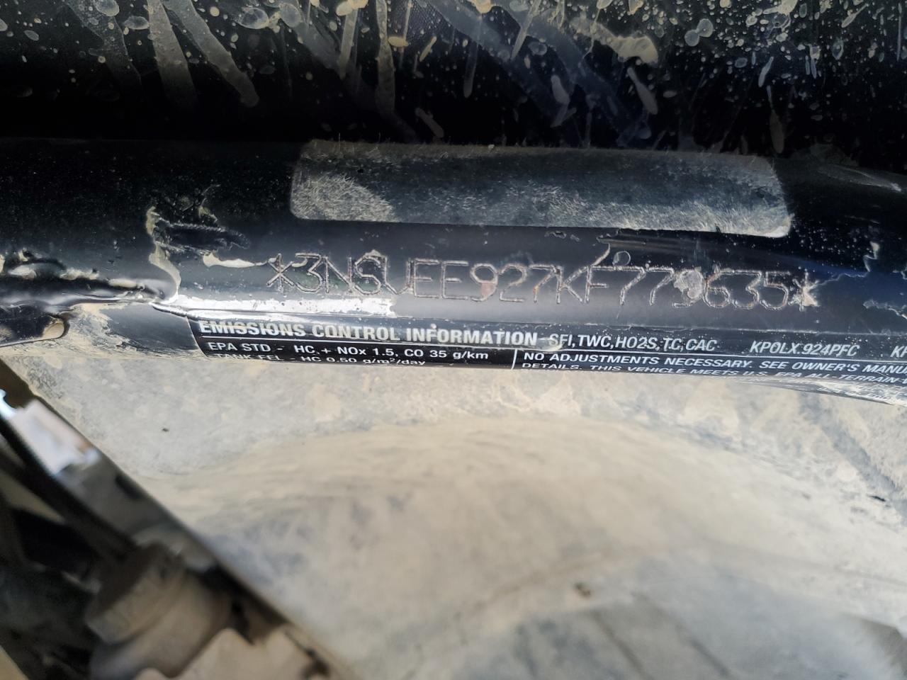 2019 Polaris Rzr Xp Turbo S Velocity VIN: 3NSVEE927KF779635 Lot: 71713595