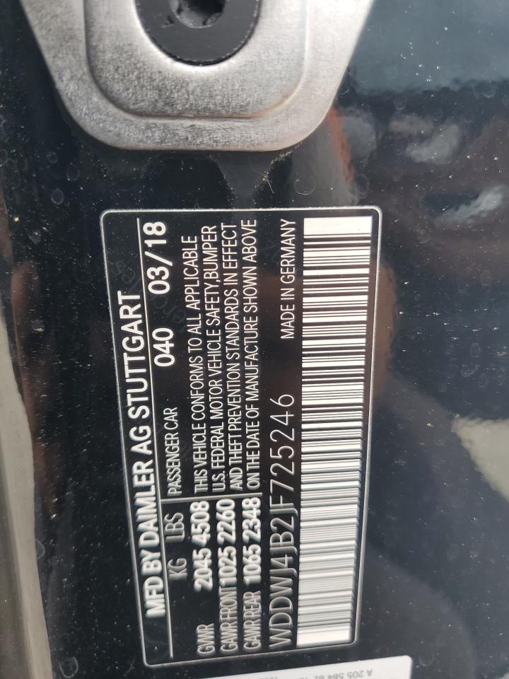 2018 Mercedes-Benz C 300 VIN: WDDWJ4JB2JF725246 Lot: 84709975